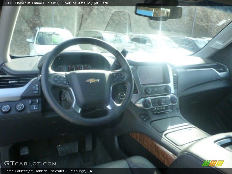 Silver Ice Metallic / Jet Black 2015 Chevrolet Tahoe LTZ 4WD