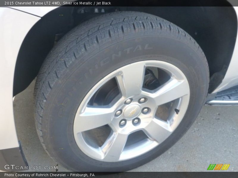 Silver Ice Metallic / Jet Black 2015 Chevrolet Tahoe LTZ 4WD