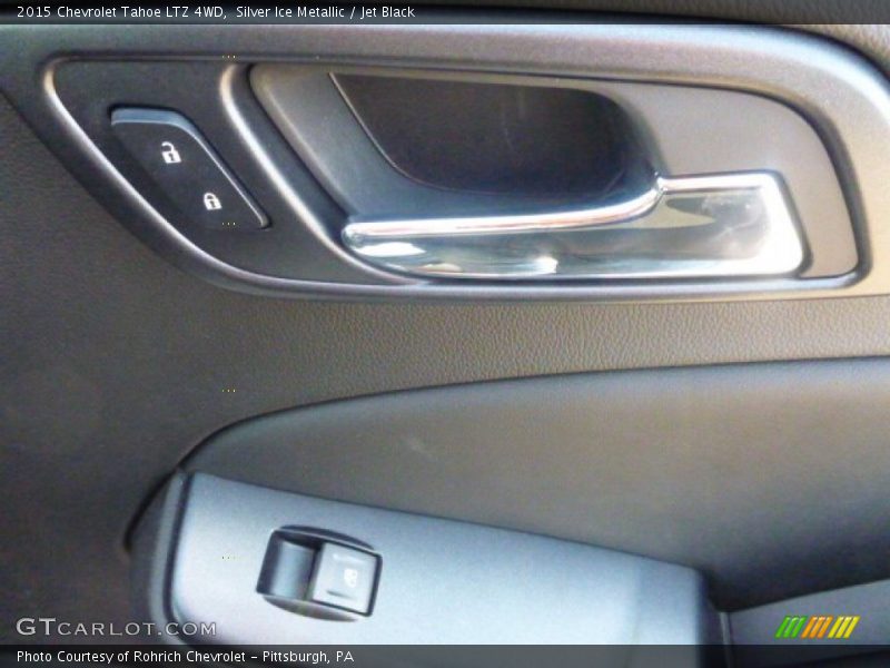 Silver Ice Metallic / Jet Black 2015 Chevrolet Tahoe LTZ 4WD