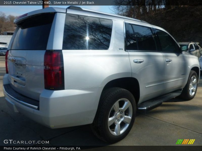 Silver Ice Metallic / Jet Black 2015 Chevrolet Tahoe LTZ 4WD