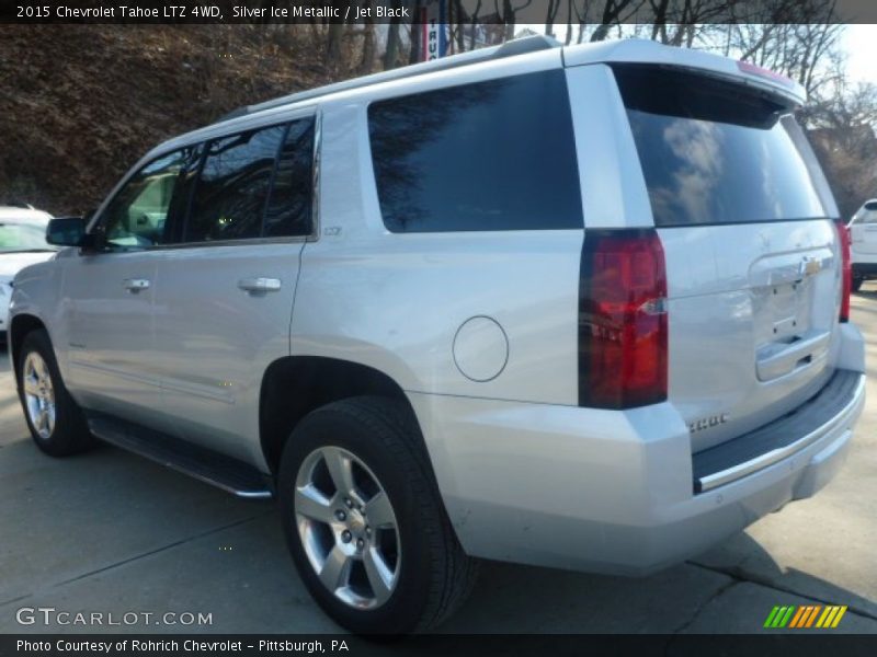 Silver Ice Metallic / Jet Black 2015 Chevrolet Tahoe LTZ 4WD