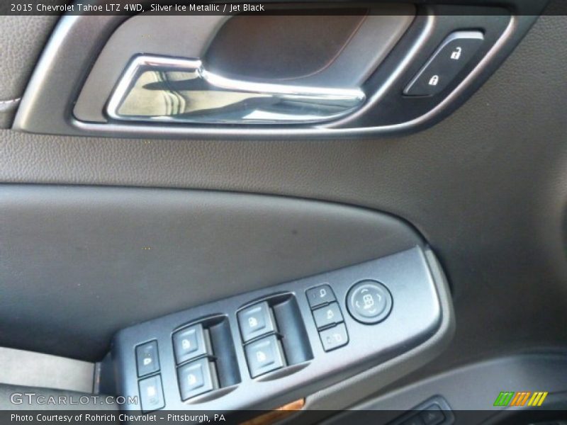 Silver Ice Metallic / Jet Black 2015 Chevrolet Tahoe LTZ 4WD