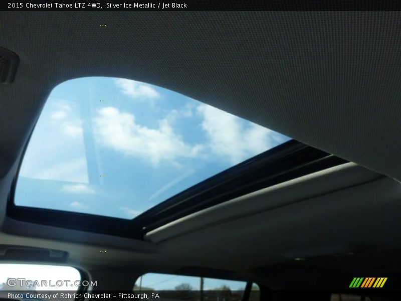 Silver Ice Metallic / Jet Black 2015 Chevrolet Tahoe LTZ 4WD
