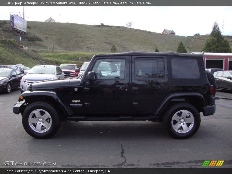 Black / Dark Slate Gray/Medium Slate Gray 2009 Jeep Wrangler Unlimited Sahara 4x4