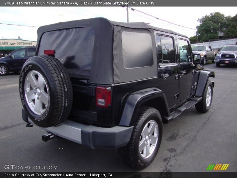 Black / Dark Slate Gray/Medium Slate Gray 2009 Jeep Wrangler Unlimited Sahara 4x4