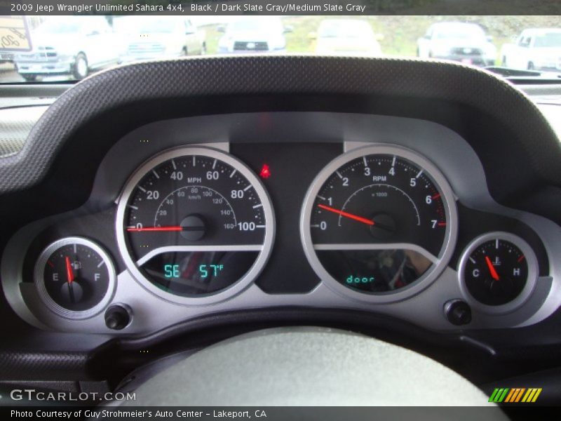 Black / Dark Slate Gray/Medium Slate Gray 2009 Jeep Wrangler Unlimited Sahara 4x4