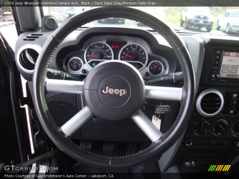 Black / Dark Slate Gray/Medium Slate Gray 2009 Jeep Wrangler Unlimited Sahara 4x4