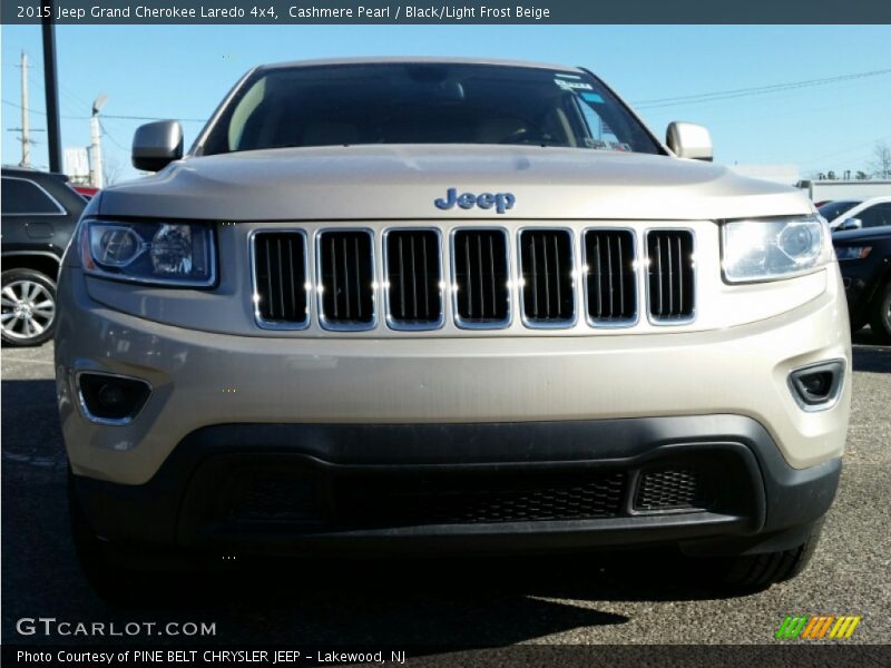 Cashmere Pearl / Black/Light Frost Beige 2015 Jeep Grand Cherokee Laredo 4x4