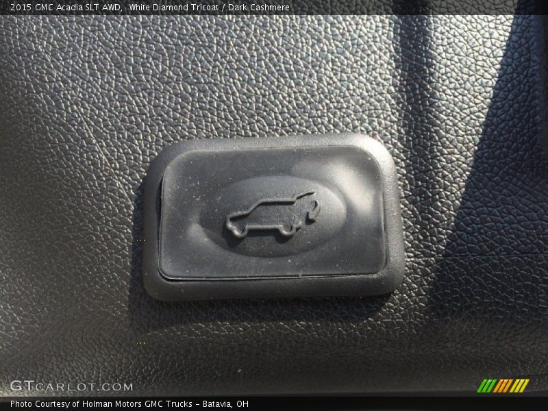 White Diamond Tricoat / Dark Cashmere 2015 GMC Acadia SLT AWD