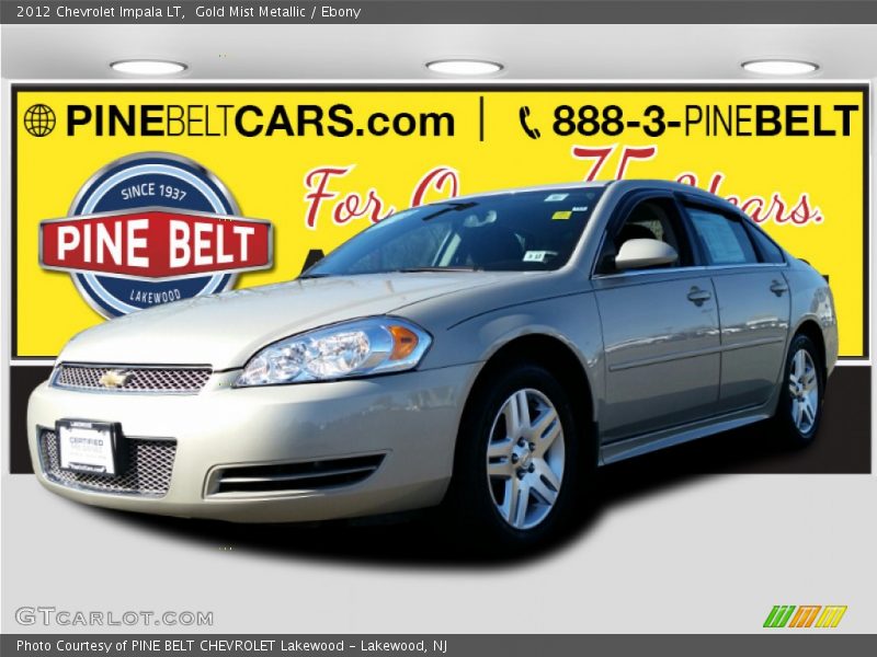 Gold Mist Metallic / Ebony 2012 Chevrolet Impala LT