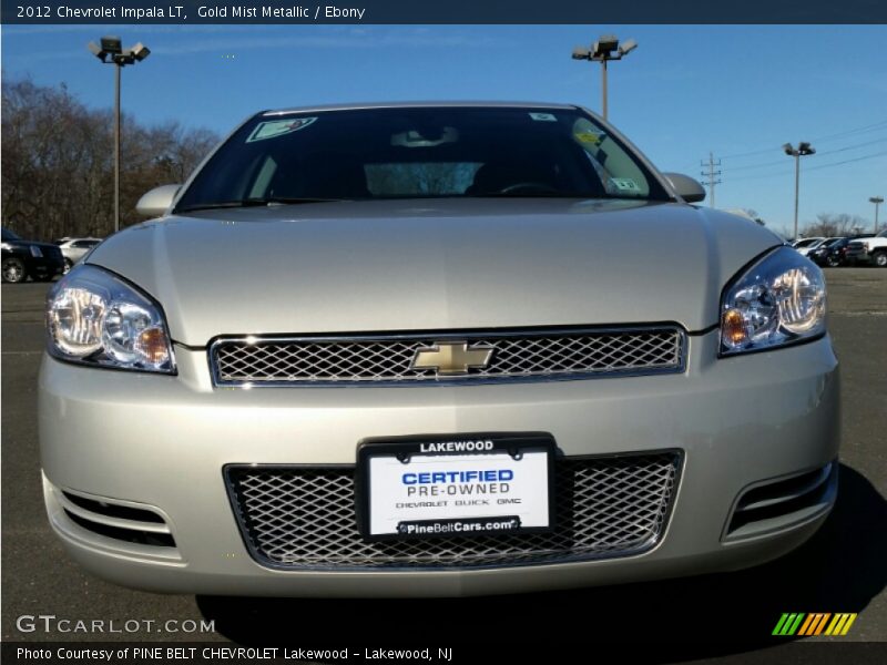 Gold Mist Metallic / Ebony 2012 Chevrolet Impala LT