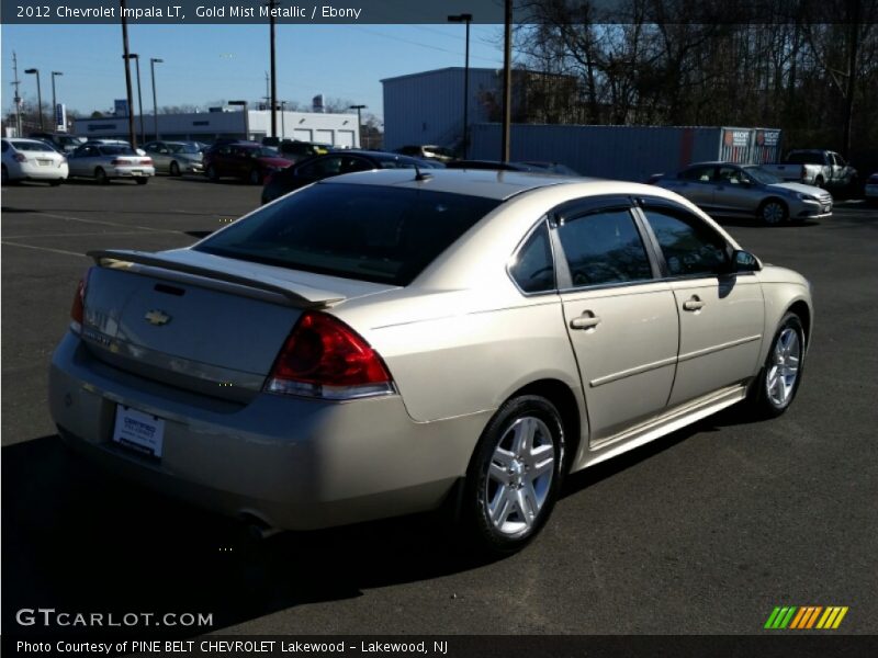 Gold Mist Metallic / Ebony 2012 Chevrolet Impala LT