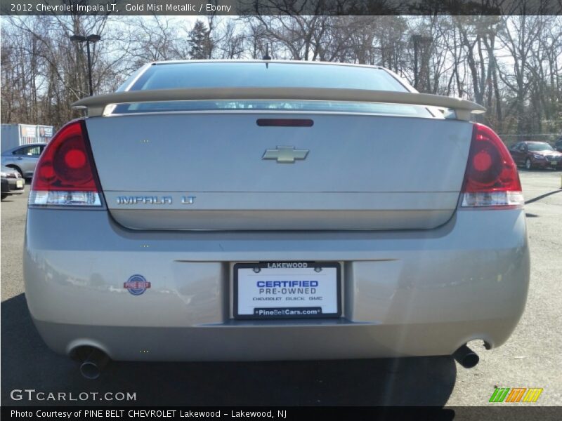 Gold Mist Metallic / Ebony 2012 Chevrolet Impala LT