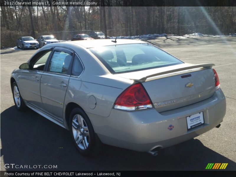 Gold Mist Metallic / Ebony 2012 Chevrolet Impala LT