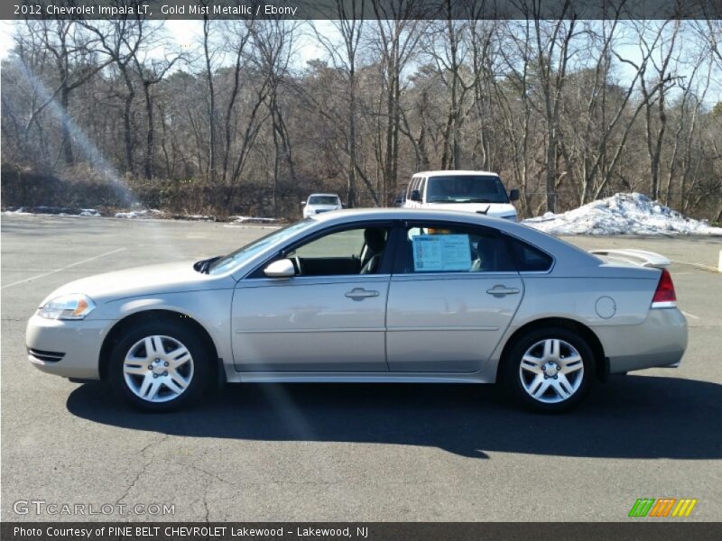 Gold Mist Metallic / Ebony 2012 Chevrolet Impala LT