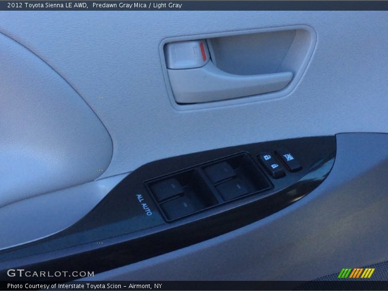 Predawn Gray Mica / Light Gray 2012 Toyota Sienna LE AWD