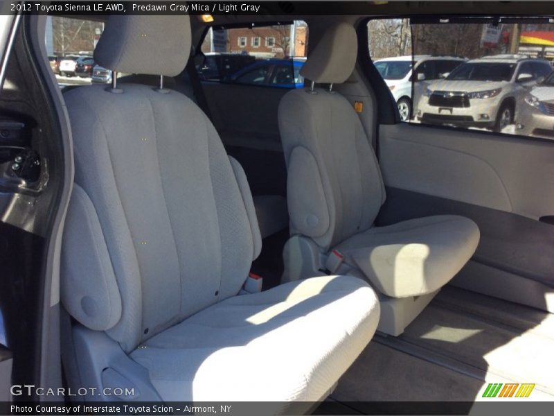 Predawn Gray Mica / Light Gray 2012 Toyota Sienna LE AWD