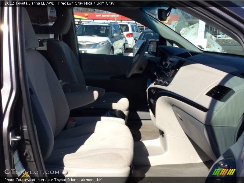 Predawn Gray Mica / Light Gray 2012 Toyota Sienna LE AWD