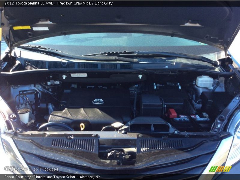 Predawn Gray Mica / Light Gray 2012 Toyota Sienna LE AWD