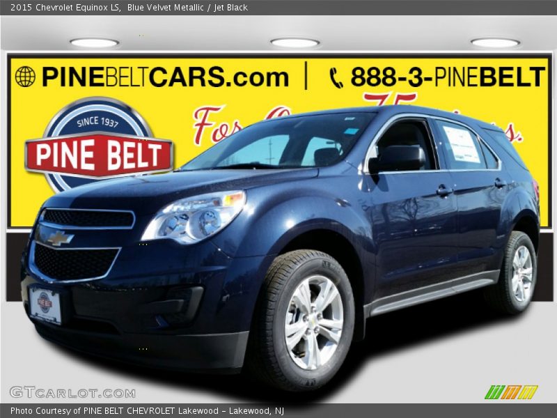 Blue Velvet Metallic / Jet Black 2015 Chevrolet Equinox LS