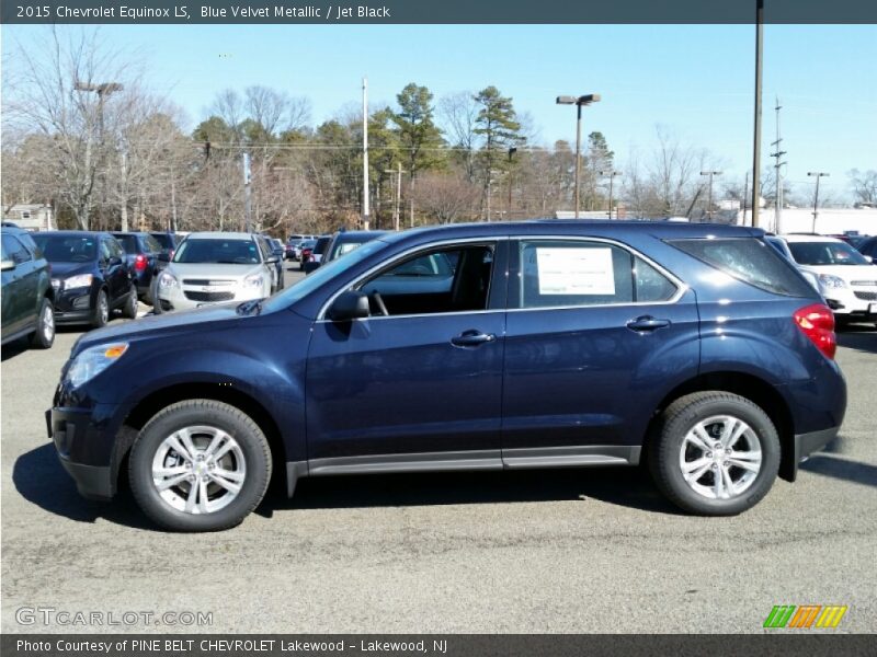 Blue Velvet Metallic / Jet Black 2015 Chevrolet Equinox LS