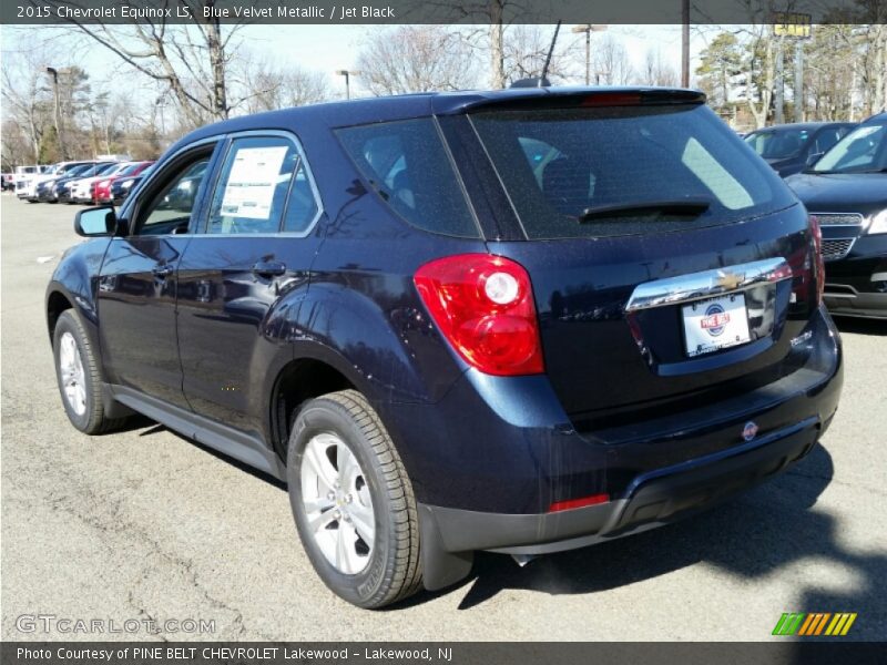 Blue Velvet Metallic / Jet Black 2015 Chevrolet Equinox LS