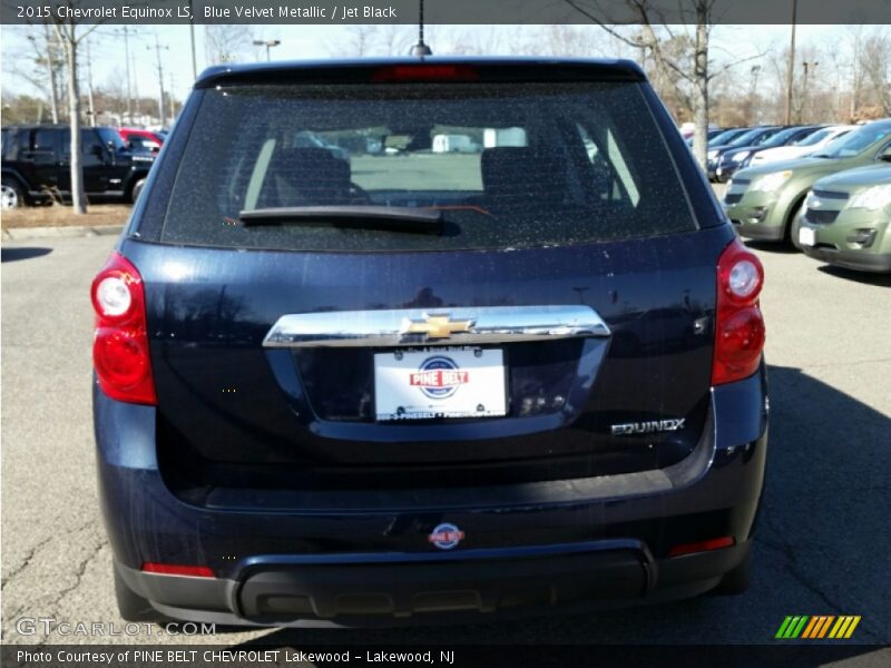 Blue Velvet Metallic / Jet Black 2015 Chevrolet Equinox LS
