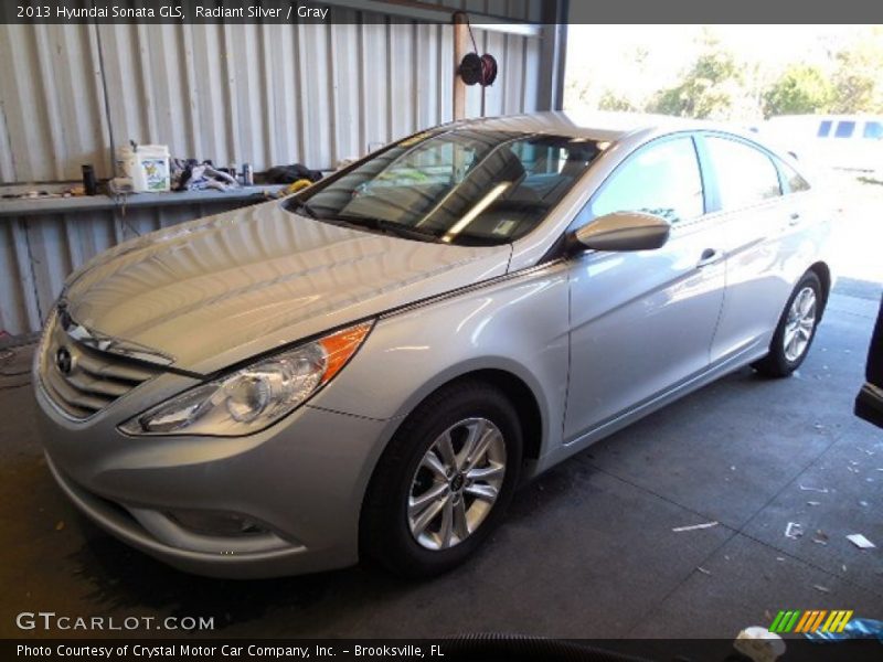 Radiant Silver / Gray 2013 Hyundai Sonata GLS