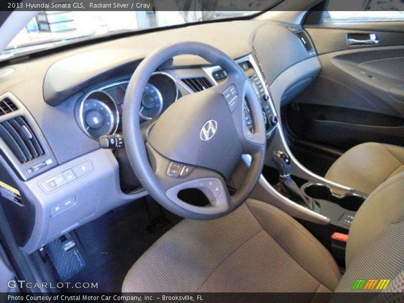 Radiant Silver / Gray 2013 Hyundai Sonata GLS