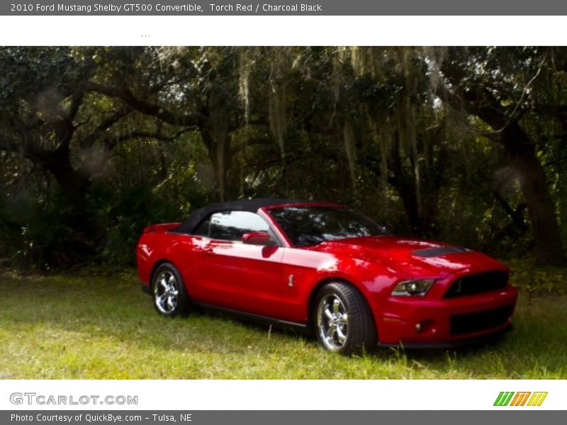 Torch Red / Charcoal Black 2010 Ford Mustang Shelby GT500 Convertible