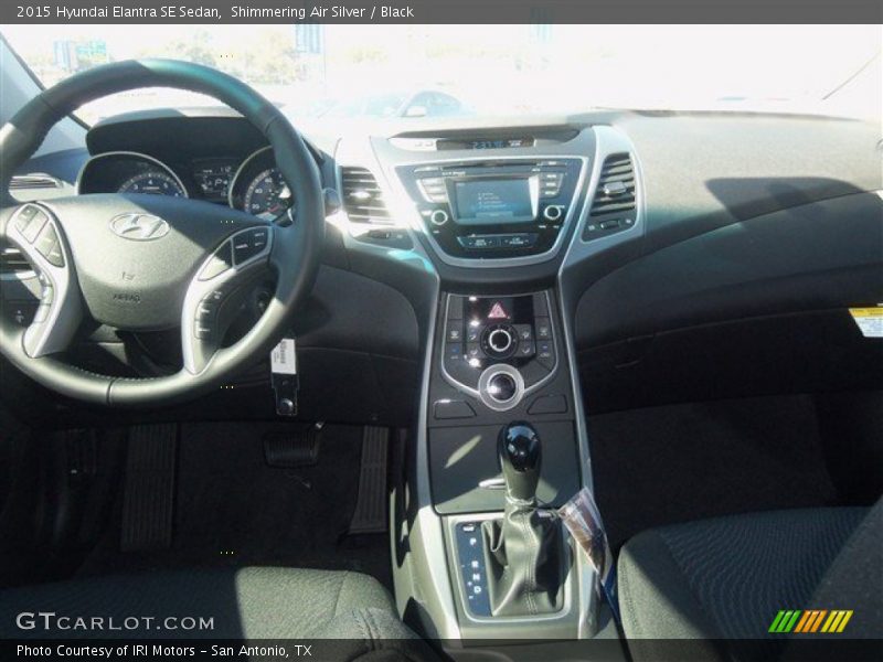 Shimmering Air Silver / Black 2015 Hyundai Elantra SE Sedan