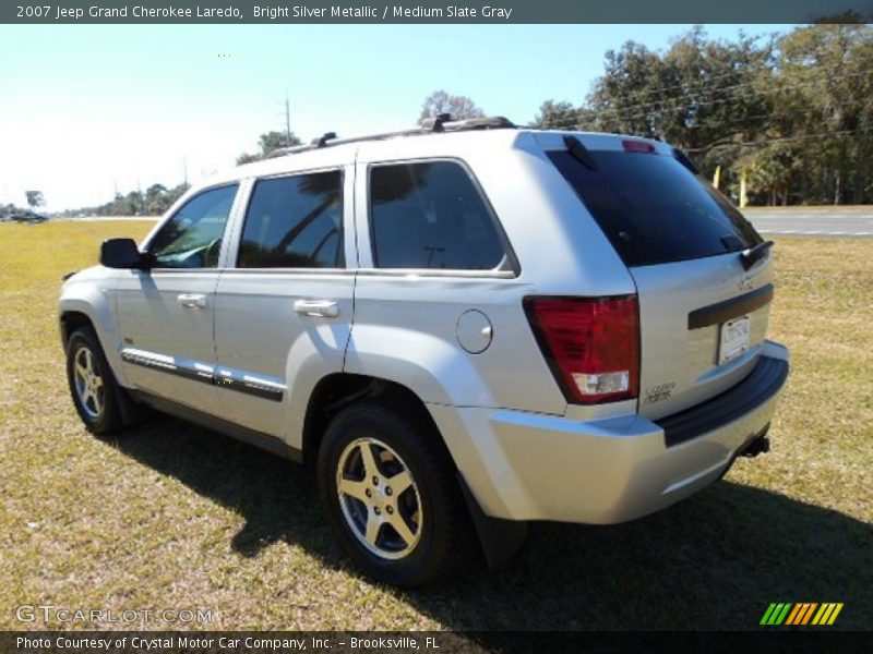 Bright Silver Metallic / Medium Slate Gray 2007 Jeep Grand Cherokee Laredo