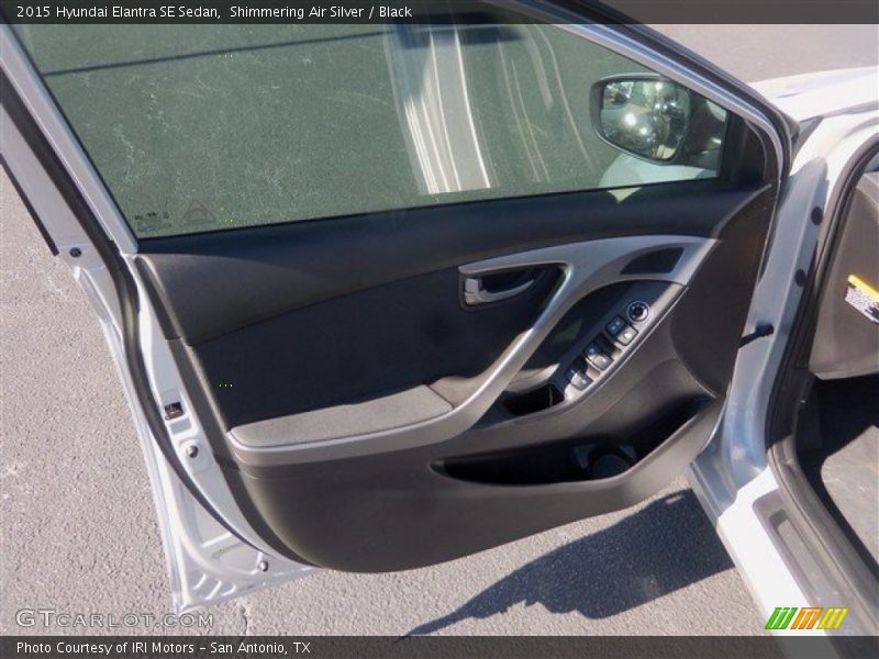 Shimmering Air Silver / Black 2015 Hyundai Elantra SE Sedan