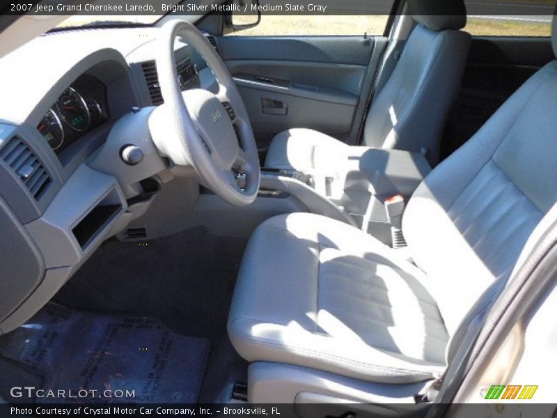 Bright Silver Metallic / Medium Slate Gray 2007 Jeep Grand Cherokee Laredo