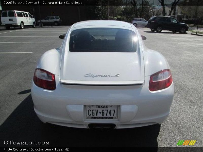 Carrara White / Sand Beige 2006 Porsche Cayman S