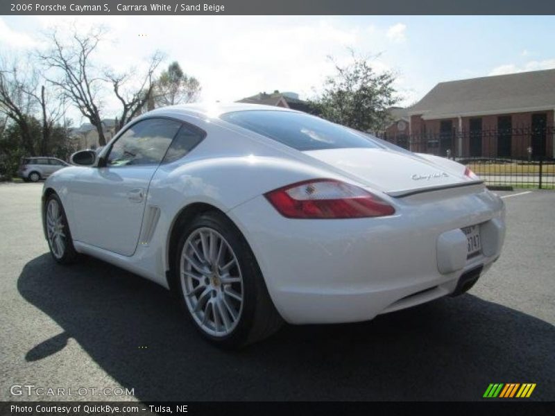 Carrara White / Sand Beige 2006 Porsche Cayman S