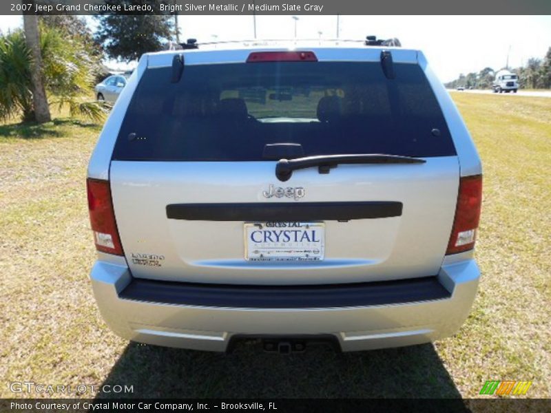 Bright Silver Metallic / Medium Slate Gray 2007 Jeep Grand Cherokee Laredo