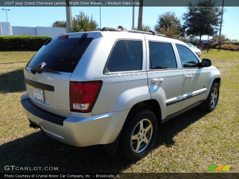 Bright Silver Metallic / Medium Slate Gray 2007 Jeep Grand Cherokee Laredo