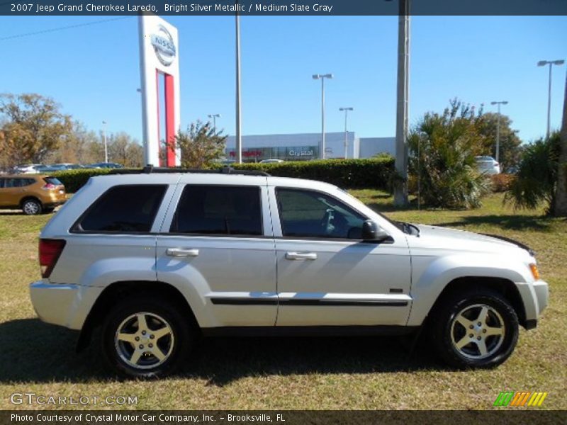 Bright Silver Metallic / Medium Slate Gray 2007 Jeep Grand Cherokee Laredo