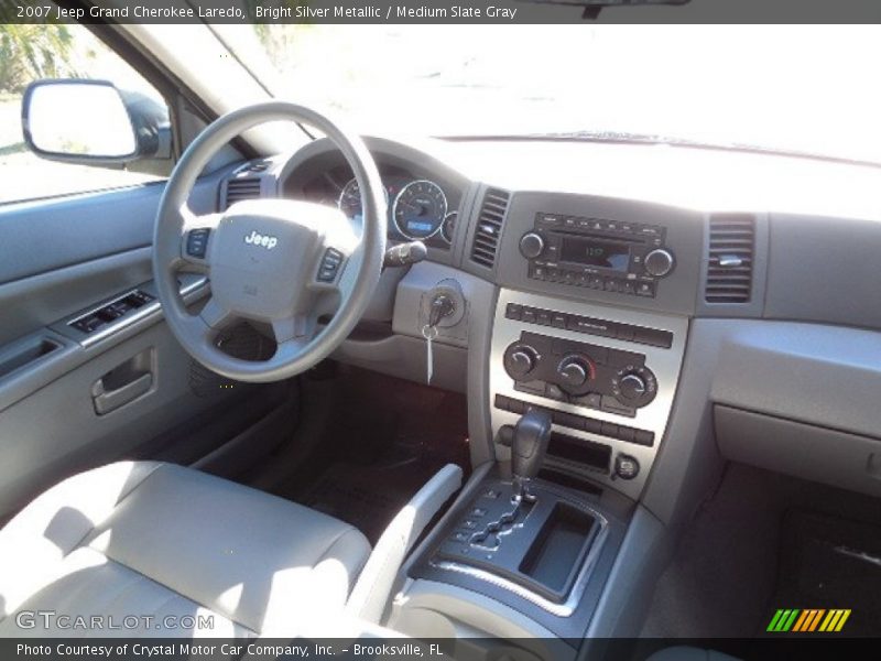 Bright Silver Metallic / Medium Slate Gray 2007 Jeep Grand Cherokee Laredo