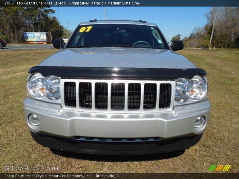 Bright Silver Metallic / Medium Slate Gray 2007 Jeep Grand Cherokee Laredo