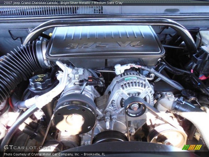 Bright Silver Metallic / Medium Slate Gray 2007 Jeep Grand Cherokee Laredo
