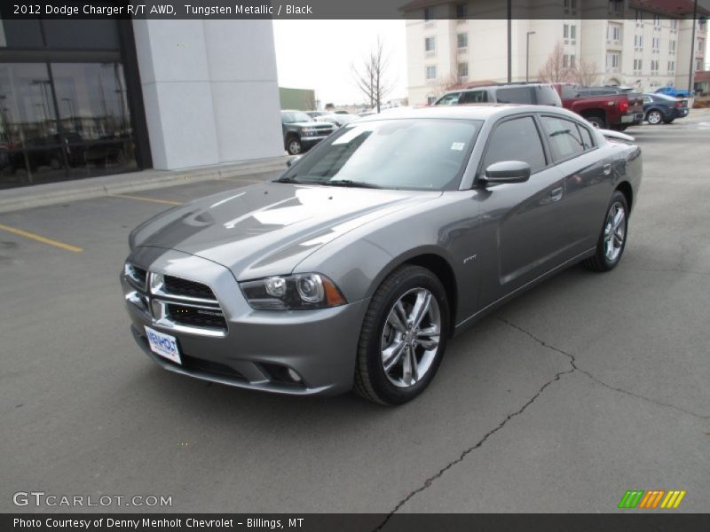 Tungsten Metallic / Black 2012 Dodge Charger R/T AWD