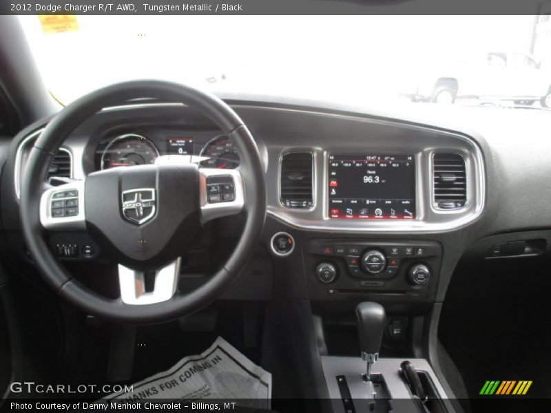 Tungsten Metallic / Black 2012 Dodge Charger R/T AWD