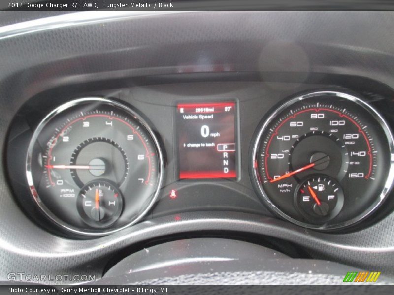 Tungsten Metallic / Black 2012 Dodge Charger R/T AWD