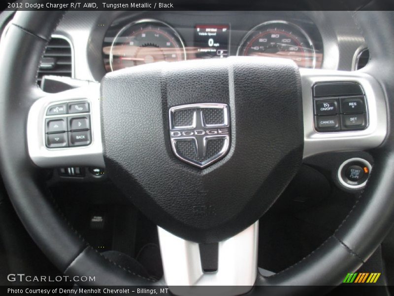 Tungsten Metallic / Black 2012 Dodge Charger R/T AWD