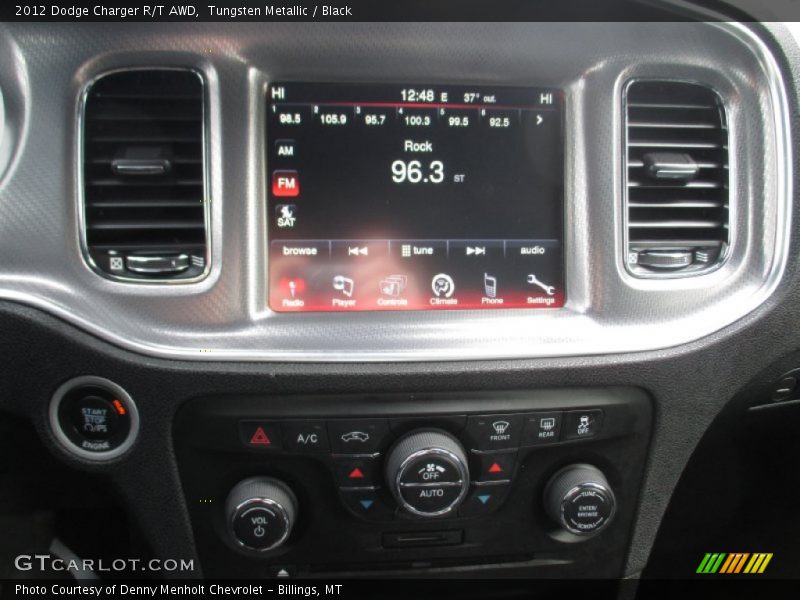 Tungsten Metallic / Black 2012 Dodge Charger R/T AWD
