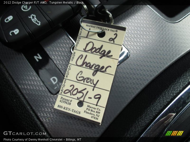 Tungsten Metallic / Black 2012 Dodge Charger R/T AWD