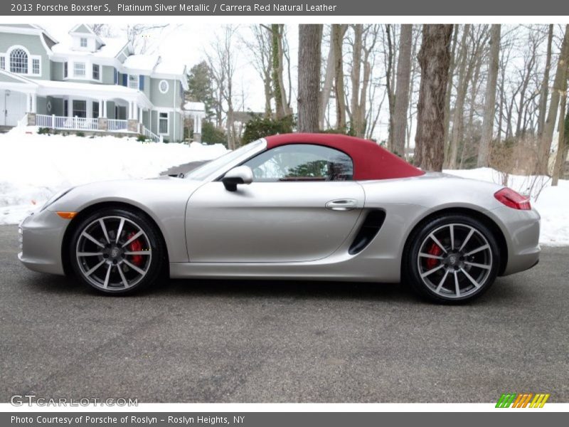 Platinum Silver Metallic / Carrera Red Natural Leather 2013 Porsche Boxster S