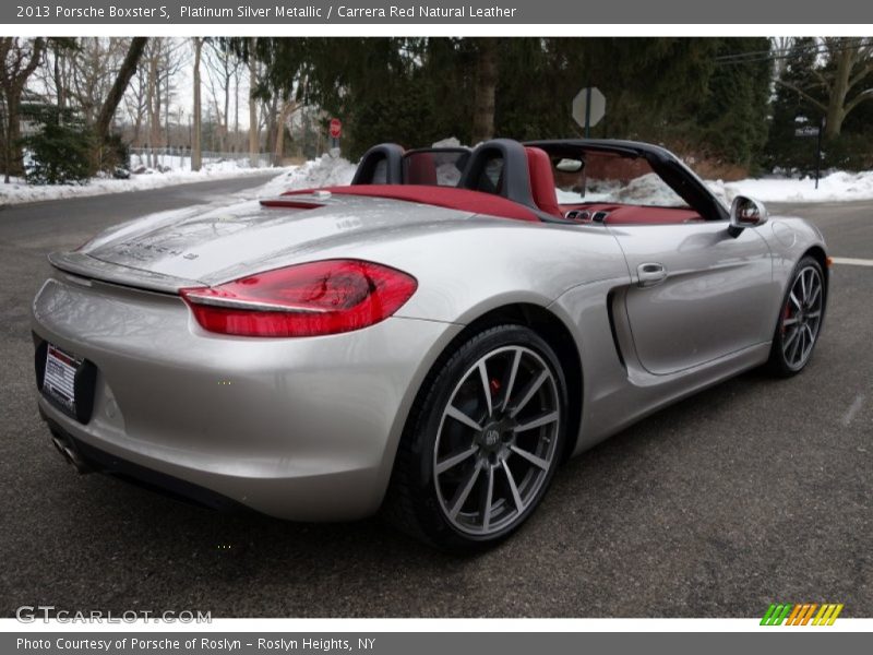 Platinum Silver Metallic / Carrera Red Natural Leather 2013 Porsche Boxster S